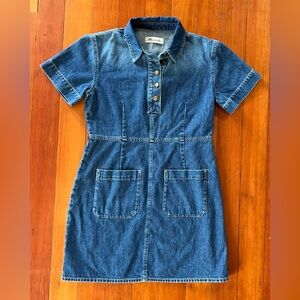 Madewell Blue Denim Mini Dress